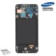 Ecran LCD + Vitre Tactile + châssis noir Samsung Galaxy A30 A305F (officiel)