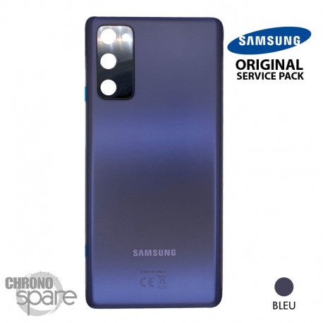 Vitre arrière + vitre caméra bleue Samsung Galaxy S20 FE G780F (officiel)
