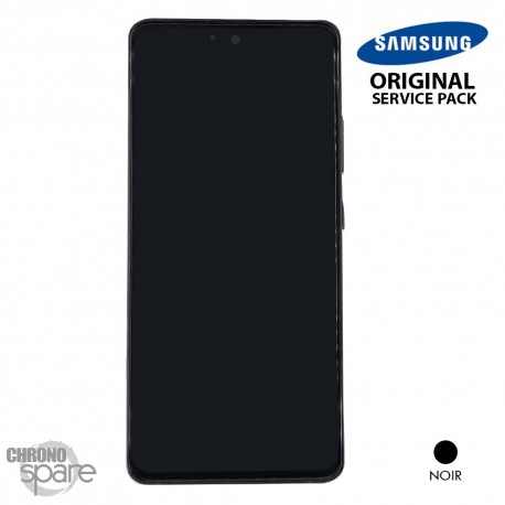 Ecran LCD + Vitre Tactile + châssis noir Samsung Galaxy A51 5G A516F (officiel)