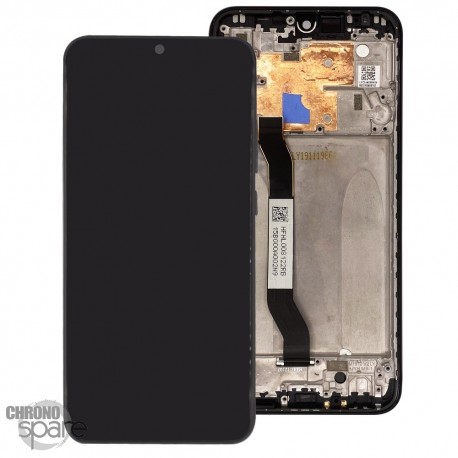 Ecran LCD + vitre tactile avec châssis noire Xiaomi redmi note 8