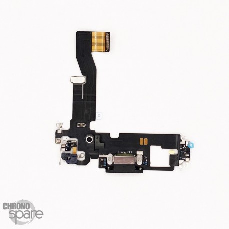 Nappe connecteur de charge iPhone 12 Noir (Reconditionnée)
