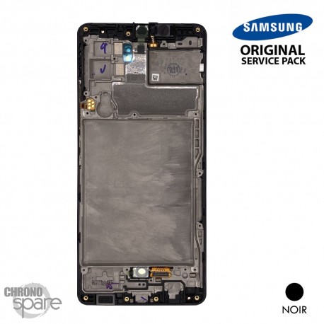Ecran LCD + Vitre Tactile + châssis noir Samsung Galaxy A42 5G A426F (officiel)
