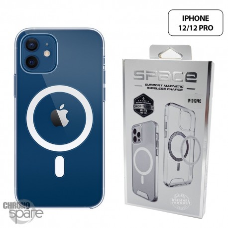 Coque silicone Space Collection Transparente Magnétique iPhone 12 / 12 Pro
