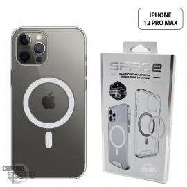 Coque silicone Space Collection Transparente Magnétique iPhone 12 Pro Max