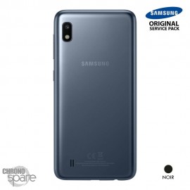 Vitre arrière + vitre caméra Noire Samsung Galaxy A10 A105FN (Officiel)