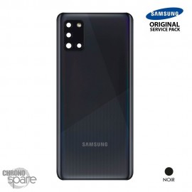 Vitre arrière + vitre caméra Noire Samsung Galaxy A31 A315F (Officiel)