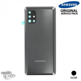 Vitre arrière + vitre caméra Noire Samsung Galaxy A51 5G A515F (Officiel)