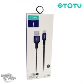 Câble USB vers Type-C 12W-2,4A 1M noir TOTU (BT-010)