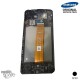 Ecran LCD + Vitre Tactile + châssis noir Samsung Galaxy A12 A125F (officiel) Sans Batterie 
