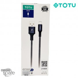 Câble USB vers Lightning noir 1M TOTU (BL-005)