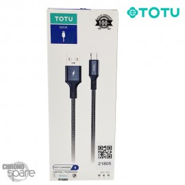 Câble USB vers micro USB noir 1M TOTU (BM-005)