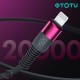 Câble Type-C vers lightning fast charge 20W 1.2 M rose TOTU (BPD-005) 