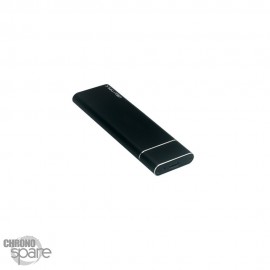Boitier externe disque dur Micro USB 3.1/Type C vers M.2 SATA SSD + 1 Type C câble (MC28-2)noir 