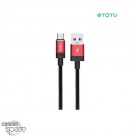 Câble data USB vers micro 1 M 2,4A rouge TOTU (BM-001)