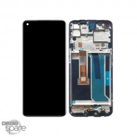 Ecran LCD + vitre tactile + chassis Noir Oneplus Nord N10 5G