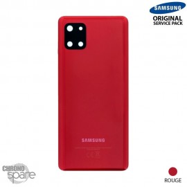 Vitre arrière + vitre caméra Samsung Galaxy Note 10 Lite SM-N770 rouge (Officiel)