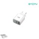 Chargeur secteur 20W type C + USB TOTU Sans Câble