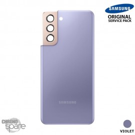 Vitre arrière + vitre caméra Violet Samsung Galaxy S21 5G G991F (Officiel)