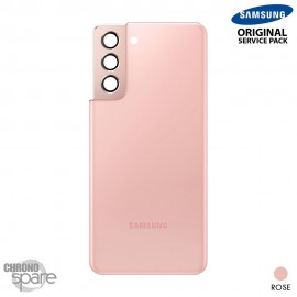 Vitre arrière + vitre caméra Rose Samsung Galaxy S21 5G G991F (Officiel)