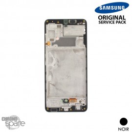 Ecran LCD + Vitre Tactile + châssis noir Samsung Galaxy A32 4G A325F (officiel)