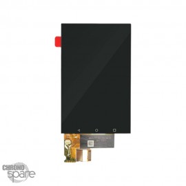 Ecran LCD + vitre tactile + châssis noir Blackberry Keyone 