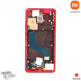 Ecran LCD + vitre tactile + châssis Rouge Flamme Xiaomi Mi 9T (officiel) 