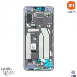 Ecran LCD + vitre tactile + châssis Bleu Océan Xiaomi Mi 9 SE (officiel) 