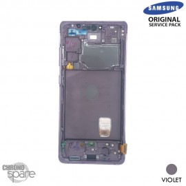 Ecran LCD + Vitre Tactile + châssis Violet Samsung Galaxy S20 FE 5G G781F (officiel)