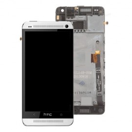 Vitre tactile et écran LCD avec châssis HTC One Mini Gris