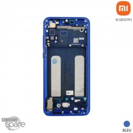 Ecran LCD + vitre tactile + châssis Bleu Océan Xiaomi Mi 9 SE (officiel) 