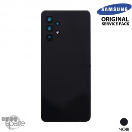 Vitre arrière + vitre caméra noire Samsung Galaxy A32 4G (Officiel)