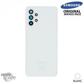 Vitre arrière + vitre caméra Blanche Samsung Galaxy A32 4G (Officiel)