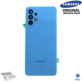 Vitre arrière + vitre caméra Bleue Samsung Galaxy A32 4G (Officiel)