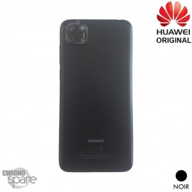 Vitre arrière + lentille caméra Huawei Y5P Noire (officiel)