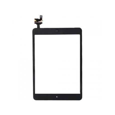 Vitre tactile noire + bouton home + scotch 3M iPad Mini Fournisseur T