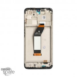 Ecran OLED + vitre tactile + châssis noir Xiaomi Redmi 10