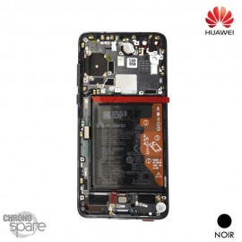 Vitre tactile et écran LCD + vitre tactile + batterie Huawei P40 noir (officiel)