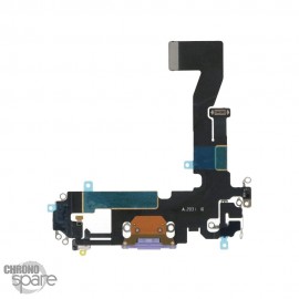 Nappe connecteur de charge iPhone 12 / 12 Pro Mauve