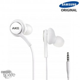 Écouteurs Samsung (originaux) Blanc Tuned by AKG - Prise Jack - BULK 