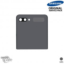 Vitre arrière grise (Partie supérieur) Samsung Galaxy Z Flip 5G F707 (officiel)