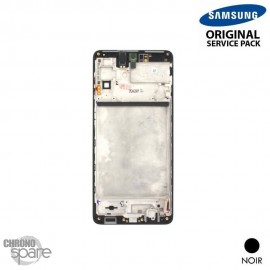 Ecran LCD (Oled) + Vitre Tactile + châssis noir Samsung Galaxy M51 M515F (officiel) Sans Batterie