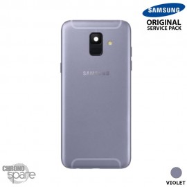 Vitre arrière + lentille caméra violette Samsung Galaxy A6 2018 (officiel)