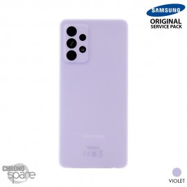 Vitre arrière + lentille caméra Lavande (violet) Samsung Galaxy A52S 5G A528F (officiel)