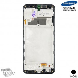Ecran LCD + Vitre Tactile + châssis noir Samsung Galaxy A22 4G A225B (officiel)