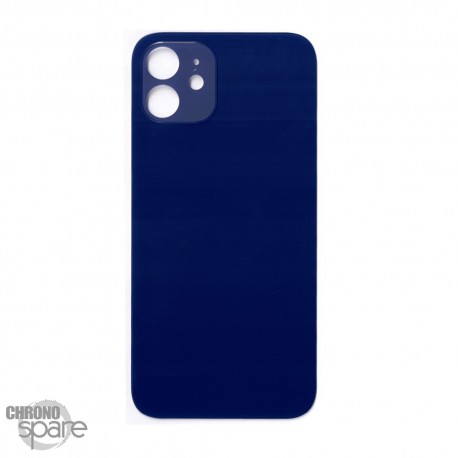 Plaque arrière en verre NEUTRE iPhone 12 bleue (pour machine laser)
