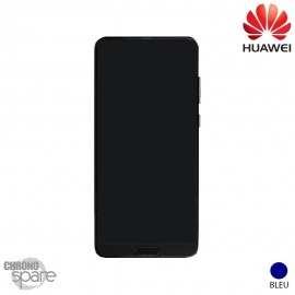 Bloc écran LCD + vitre tactile + batterie Huawei P20 Pro Bleu (officiel)