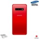 Vitre arrière + vitre caméra Rouge Samsung Galaxy S10 G973F (Officiel)