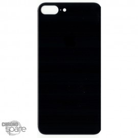 Plaque arrière en verre NEUTRE iPhone 8 plus noir (pour machine laser) 