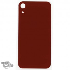 Plaque arrière en verre NEUTRE iPhone XR rouge (pour machine laser)
