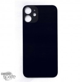 Plaque arrière en verre NEUTRE iPhone 12 noire (pour machine laser)